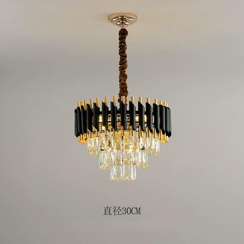 [Cristal K9 tres capas] diámetro del tubo negro 30cm-e14*3