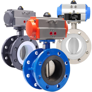 SONGO DN300 12 Pulgadas, Junta de Sellado Suave de Goma EPDM PTFE de Gran Tamaño, Conexión de Brida de Hierro Fundido con Actuador Neumático - Product Image 1