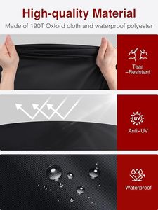 Housse de protection imperméable <span class=keywords><strong>pour</strong></span> vélo enfant, protection solaire contre la poussière UV, <span class=keywords><strong>pour</strong></span> l'extérieur, avec trou de verrouillage, route de montagne électrique - Product Image 6