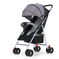 Poussettes pour bébé, pliables, faciles à s'asseoir, faciles à s'allonger, à un bouton, à quatre roues pour enfants, vente en gros