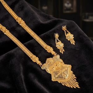 Colliers de mode plaqués or 14K 18K 24K en gros, bijoux traditionnels, bijoux longs, bijoux remplis d'or, Oro Joyeria. - Product Image 1