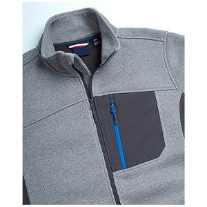 Giacche in Pile Grigio con Zip Spessa Personalizzate OEM per Uomo, <span class=keywords><strong>Abbigliamento</strong></span> Outdoor - Product Image 6