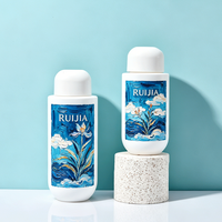 Bouteille vide en HDPE à fond rond de 80 ml, 250 ml, 300 ml, 350 ml, 400 ml, 500 ml pour shampoing, lotion, crème avec bouchon à clapet