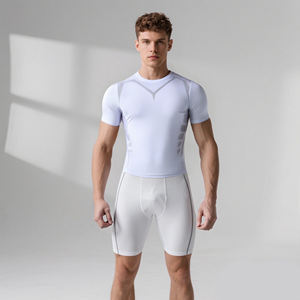 Camisetas de gimnasio para hombre, para correr, Fitness, trotar, ejercicio, secado rápido, ajuste muscular, ropa deportiva para hombre, camisetas personalizadas para hombre, camisetas activas - Product Image 3