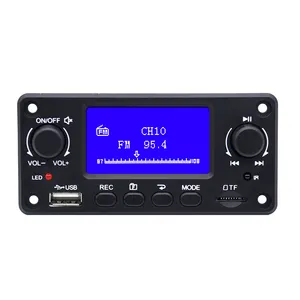 Módulo de circuito de reproductor MP3, amplificador FM, USB, BT, pantalla de Control remoto, TPM118B, novedad