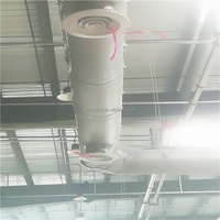 Conception industrielle PVC Conduit d'air Chaussettes Durable Isolé Flexible CVC Conduit de distribution d'air uniforme Forme carrée Application Gym