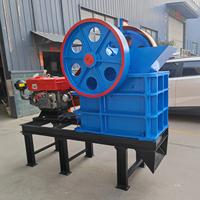 Concasseur à mâchoires mobile portable haute efficacité PE 250 X 400 Diesel pour la concassage de pierres et de granit