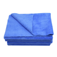 Vente en gros de serviettes et chiffons de nettoyage de voiture en microfibre nano écologiques de 350 g/m², sans bords, pour utilisation automobile