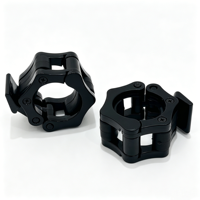Colliers de serrage rapides antidérapants pour haltères en plastique ABS, clips de verrouillage résistants à l'usure pour barres de 25 mm et 50 mm standard