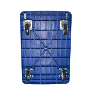 Carrello Pieghevole Industriale Blu 50*70cm, Capacità 200kg, Carrello a Quattro Ruote con Piattaforma in Plastica PP per Magazzino - Product Image 5