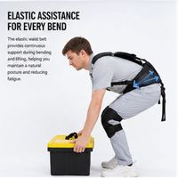 Exosquelette AI Exo Tech durable avec bande élastique à la taille pour soulever des objets lourds, protection intérieure/extérieure par tension élastique