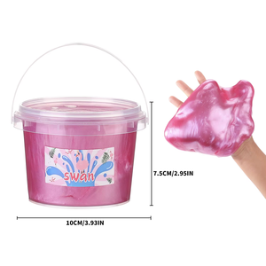 Wholesale Manufacturer Crystal <b>Slime</b> Packed in Colorful Portable Bucket Colored Clay Clay <b>Slime</b> Children's Diy and Crafts Toy - Product Image 1