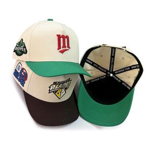 Individuelles Logo Herren 5-Panel 2-Ton High-Profile Gebogener Schirm AK-Frame Snapback Baseball Gorra Caps Hüte für Männer - Product Image 2