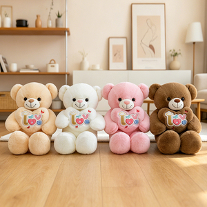 Venta al por Mayor de Fábrica, Oso de Peluche Suave y Adorable con Corazón, para Niños, Cumpleaños, San Valentín, Decoración de Bodas, Regalo Festivo - Product Image 3