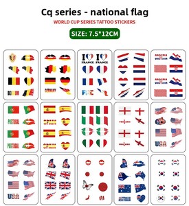 Pegatinas de Tatuajes Temporales con Transferencia de Agua, Diseño de Formas Geométricas para <span class=keywords><strong>Cara</strong></span>/Cuerpo Completo, Ideales para Competiciones Deportivas - Product Image 5