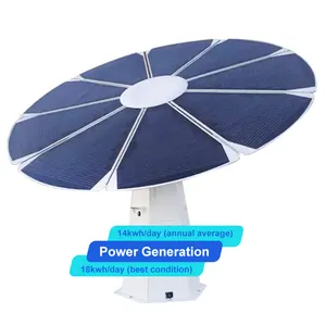 Factory Solar and Wind Power System Solar flower 2.65kw with energy storage battery inverter On-Grid Solar panel