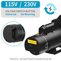 Pompe de circulation auto-amorçante 2,5 CV double tension pour piscine hors sol/encastrée 115/230V, écoénergétique pour la filtration de l'eau de piscine