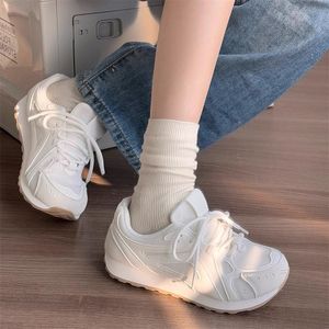 Zapatillas deportivas <span class=keywords><strong>retro</strong></span> para mujer, de malla transpirable, con cordones, suela gruesa, estilo vintage, informales, para caminar a diario - Product Image 3