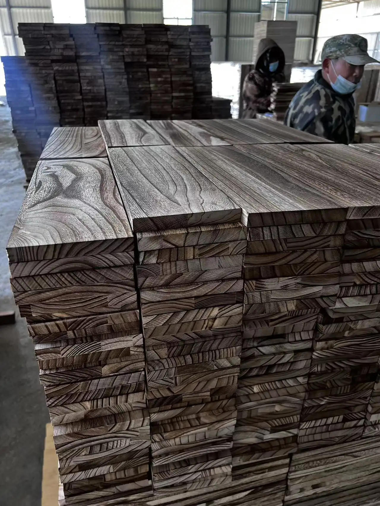 Preços mais baratos, placa de madeira maciça branqueada/carbonizada, madeira de pau-lónia de baixo preço