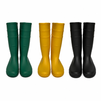 Bottes de sécurité de travail antidérapantes en PVC imperméables à tige haute pour hommes et femmes, toutes saisons, construction, transformation alimentaire