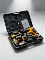 OEM Vente en gros Marteau perforateur Meuleuse d'angle Clé à chocs Tournevis Batterie 4 en 1 Outils électriques sans fil Ensemble combiné