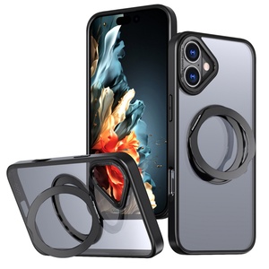 เคสโทรศัพท์ iPhone16 Pro Max รุ่นใหม่ โปร่งใส สีไทเทเนียมทะเลทราย แม่เหล็กดูดติด หมุนได้ ป้องกันการตก สำหรับรุ่น 15pro และ 16plus - Product Image 4