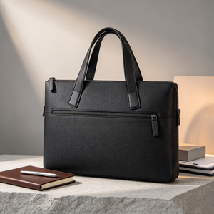 Maletín delgado para ordenador portátil con asas superiores, diseño de cremallera con múltiples bolsillos, bolso de negocios de gran capacidad para viajes de oficina - Product Image 1