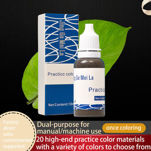 <span class=keywords><strong>Encre</strong></span> de <span class=keywords><strong>tatouage</strong></span> d'entraînement pour microblading et maquillage permanent - Imperméable, non destinée à l'utilisation humaine, 10ml, Fournisseur PMU - Product Image 1