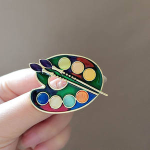 Broches de luxe pour femmes, vente en gros, broches fleurs en strass et émail, broches fleurs de poitrine en perles, accessoires vestimentaires, épingles animaux mignons - Product Image 5