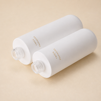 Nouvel ensemble de flacons en verre blanc mat de luxe avec pompe à pression, flacon pour lotion essence, pot de crème pour le visage 50g, emballage cosmétique pour soins de la peau