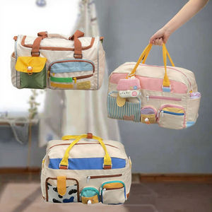 Business Travel Fashionable Eco-Friendly Oxford Expandable Short Distance <b>Storage</b> <b>Bag</b> Large Capacity <b>Zipper</b> Closure - Product Image 3