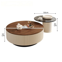 Table basse de salon avec tiroirs de rangement, adaptée aux salons, hôtels, appartements et villas