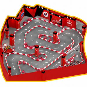 Piso de Pista de <span class=keywords><strong>Go</strong></span> <span class=keywords><strong>Kart</strong></span> Eléctrico Personalizable, Loseta de Plástico Encajable, Superficie de Carreras Modular, Pavimento para Karting, <span class=keywords><strong>Circuito</strong></span> al Aire Libre - Product Image 1