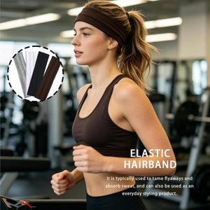 Diadema Deportiva Elástica de Color Sólido Básico para Yoga, Antitranspirante, Absorbente de Sudor, Transpirable, para Hombres y Mujeres - Product Image 2