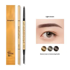 Crayon à sourcils double embout MYONLY Small Gold Bar : pointe triangulaire ultra-fine, waterproof, longue tenue et naturel. - Product Image 4