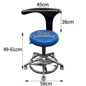 Classic Salon Spa Technician Chair with <b>Adjustable</b> Seat and Backrest High Load-Bearing Customizable Color Massage Function - Product Image 6