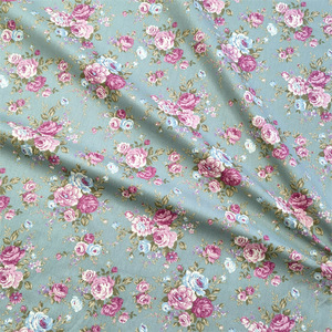 Tessuto in Cotone 100% con Stampa Floreale Rosa Stile <span class=keywords><strong>Shabby</strong></span> <span class=keywords><strong>Chic</strong></span>, Personalizzabile, all'Ingrosso, Stile Vintage, Ecologico, per Abiti alla Moda - Product Image 5