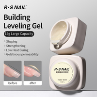 R S Nail 15g Gel Dur Constructeur d'Ongles Haute Qualité Sans HEMA Résine Acrylique Extension Sans Douleur Gelée Transparente Gel Polish Constructeur d'Ongles