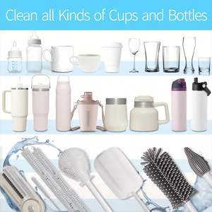 <b>Water</b> <b>Bottle</b> Cleaner Brush for <b>Stanley</b> Multipurpose Brush Cleaner Kit <b>with</b> Long Nylon <b>Straw</b> Brush 4 in 1 <b>Bottle</b> Gap Cleaner - Product Image 2