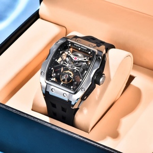 PAGANI Design 42mm Hollow Skeleton Sport Men's <b>Mechanical</b> <b>Watch</b> Luxury Stainless Steel Sapphire Glass 50M Waterproof Automatic - Product Image 3