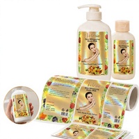 Autocollants adhésifs cosmétiques en PVC, étiquettes en rouleau avec code-barres personnalisés, impression UV, tailles et formes personnalisées - Fournisseur en gros