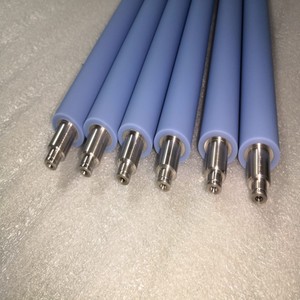 Tùy biến vật liệu xử lý các bộ phận thiết bị băng tải con lăn ánh sáng màu xanh PU tráng con lăn - Product Image 6