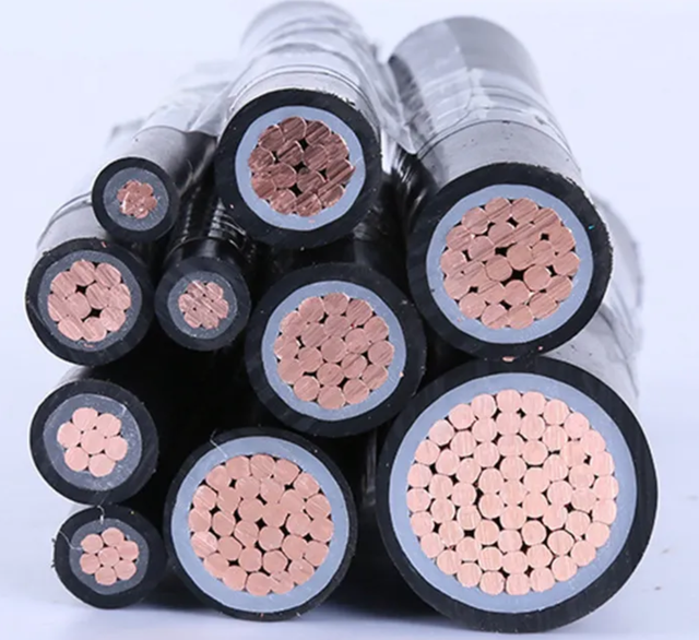 8.7/15kV 12/20kV MV Underground Cable Copper Conductor XLPE Insulation Copper Tape Shielding High Voltage Power Cable