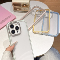 Coque en acrylique rainuré antichoc pour iPhone 17 Pro Max, design gaufré, compatible avec iPhone 16 Pro, haute transparence, bords souples