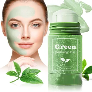 Private Label Organic Face Beauty Skin Care Clay Mud Mask Moisturizing Refreshing Green Tea Mask Stick Facial Products