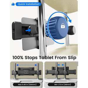 ที่วางโทรศัพท์มือถือในรถยนต์แบบติดพนักพิงศีรษะ ทำจากอลูมิเนียมอัลลอยด์ รุ่นใหม่ ปี <span class=keywords><strong>2026</strong></span> สำหรับเบาะหลังรถยนต์ - Product Image 3