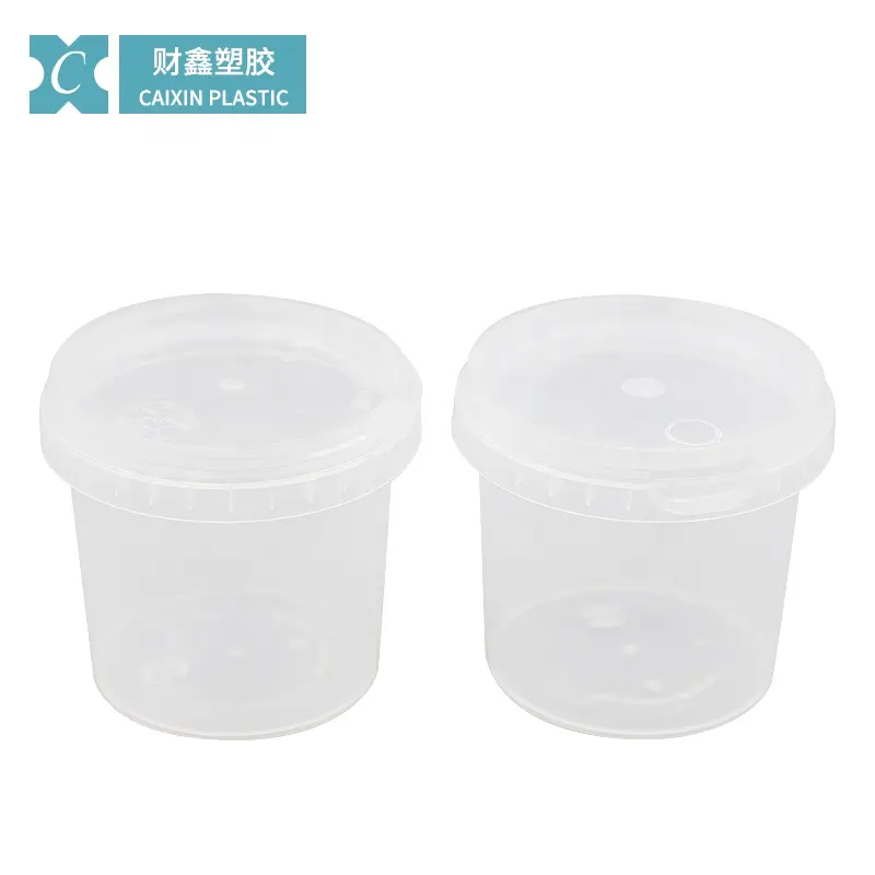 China CX039E 400ml 600ml 1200ml 2000ml 2600ml plastic ice cream cup yogurt cups wholesale yogurt plastic cups with lid