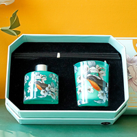 Bougies parfumées de soja faits à la main, diffuseur d'huiles essentielles naturelles, ensemble d'emballage cadeau spécial