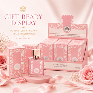 Elegant <b>Pink</b> Floral 30ml Women Perfume Long Lasting High Fragrance Lady Scent EDP <b>Spray</b> 12Pcs in One Display Box for Retail - Product Image 5