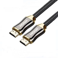 Câble HDMI mâle-mâle 8K/60Hz 4K/120Hz 48 Gbps HDCP2.2 avec gaine en PVC pour PS4, Switch, boîtier d'extension, microphone, moniteur et lecteur DVD